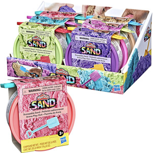 Play-Doh Scoopable Sand Asst 6Pcs - Play Doh Sand Product Shot - aa Global - LI1555
